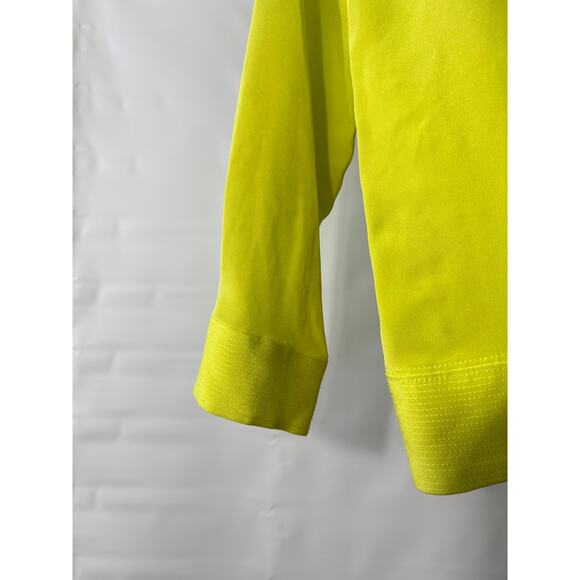 J. Crew 100% Silk Bright Green Round Pullover Blouse Women’s 0 Business - Picture 4 of 7